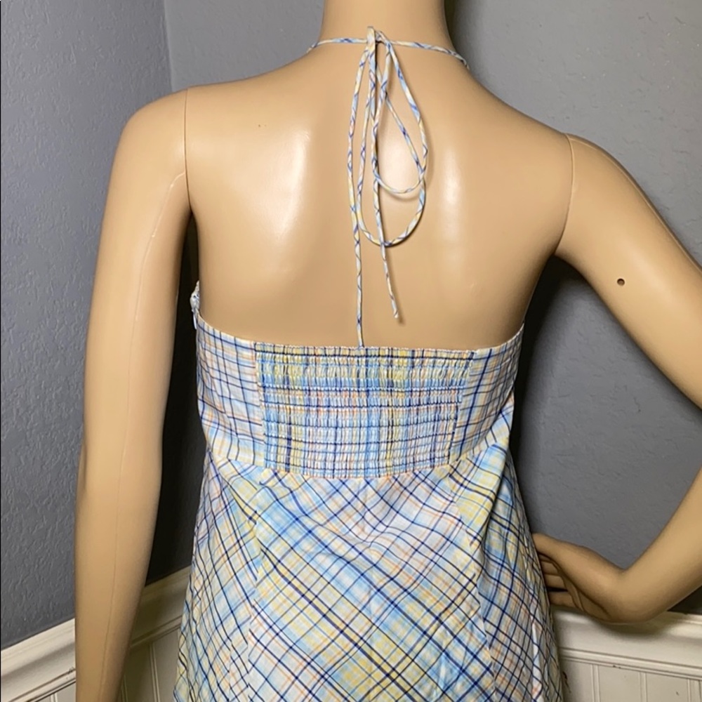Loft Plaid Halter Dress size 10 - Picture 6 of 10